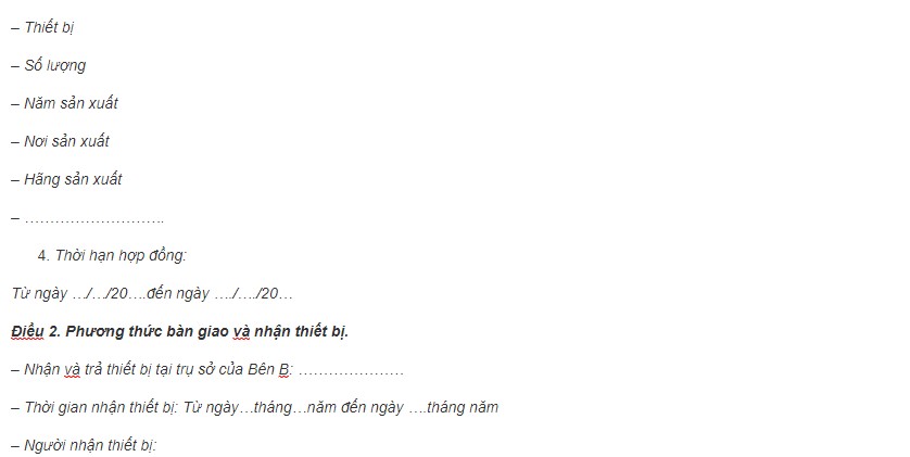 mẫu hợp đồng cho thuê âm thanh ánh sáng 5