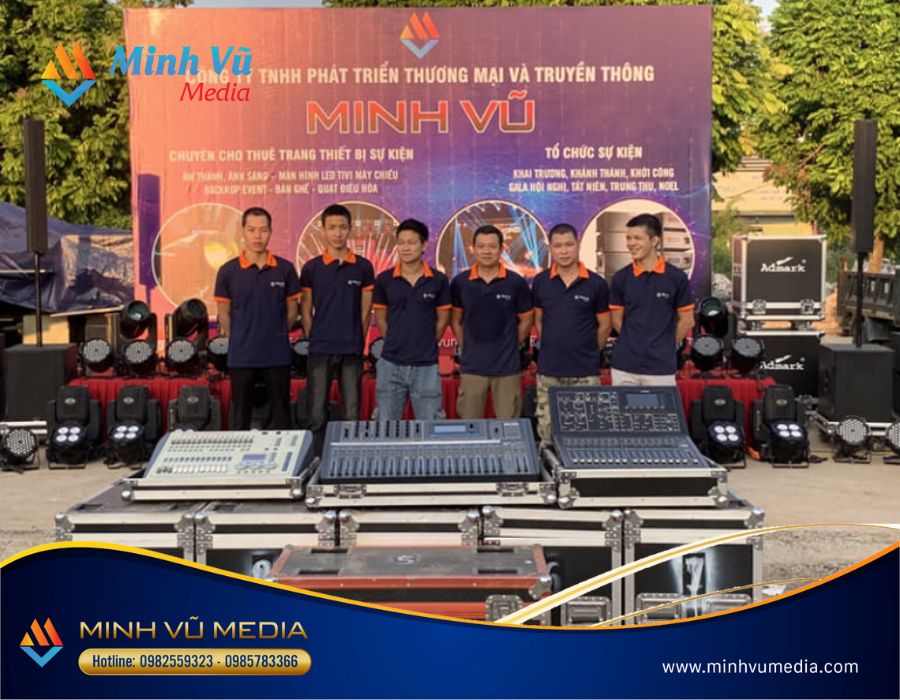 Đội ngũ nhan viên chuyên nghiệp của Minh Vũ Media